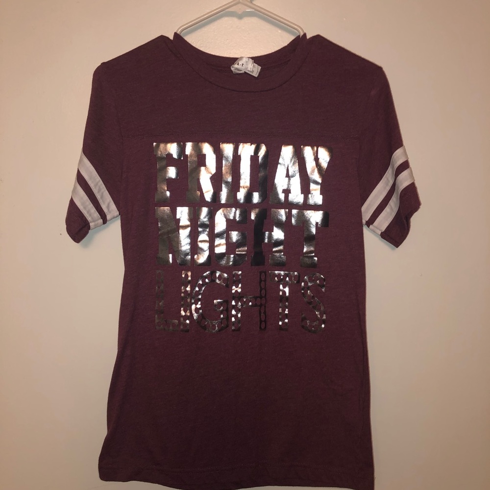 BNWOT Maroon “Friday Night Lights” fitted T-shirt